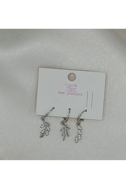 Ysx Yaprak 3 Lü Küpe Seti