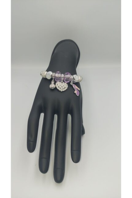 Charmlı Çelik Bileklik