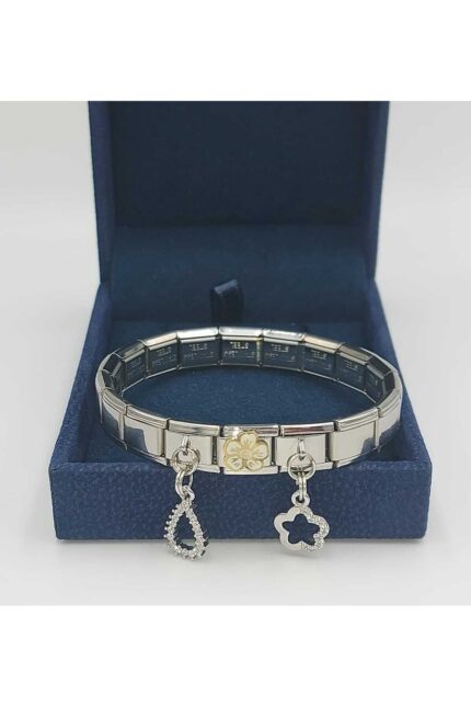 Çelik İtalyan Charm Bileklik