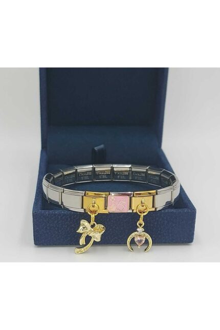 Çelik İtalyan Charm Bileklik