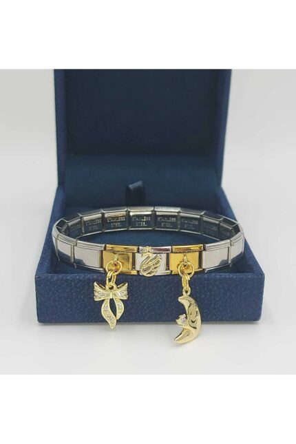 Çelik İtalyan Charm Bileklik