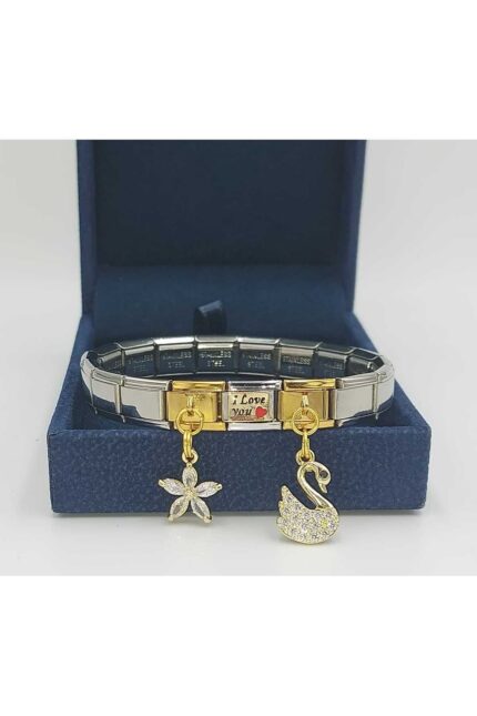 Çelik İtalyan Charm Bileklik